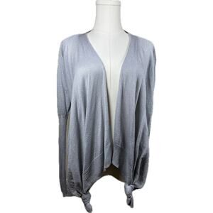 Jennifer Lopez Women’s cardigan sweater, Size Small, Sparkly Silver/Light Gray